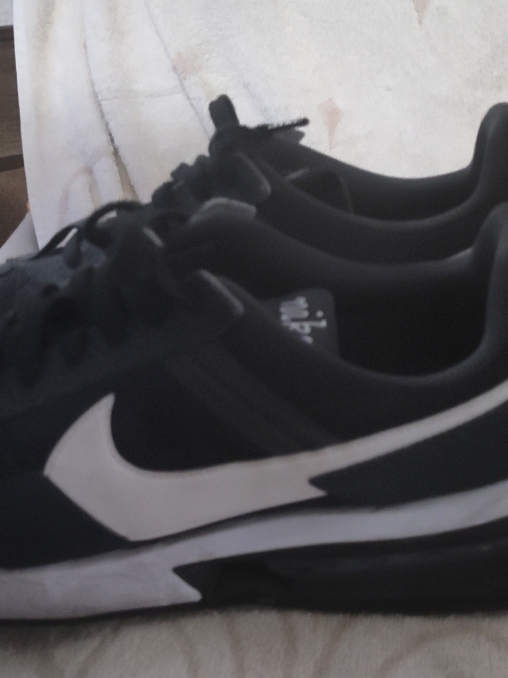 Nike Black & White Swoosh Sneakers